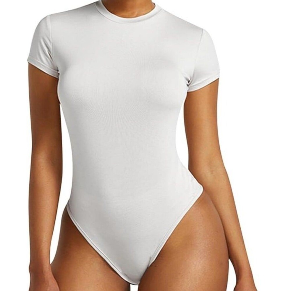 Women's Round Neck Short Sleeve Body Suit
